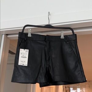 Zara Black High Waist Women's Shorts